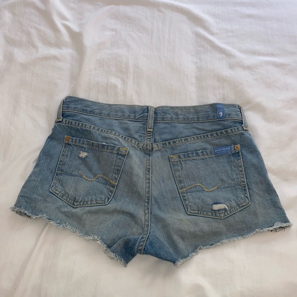 7 for all mankind denim shorts - Picture 4 of 5